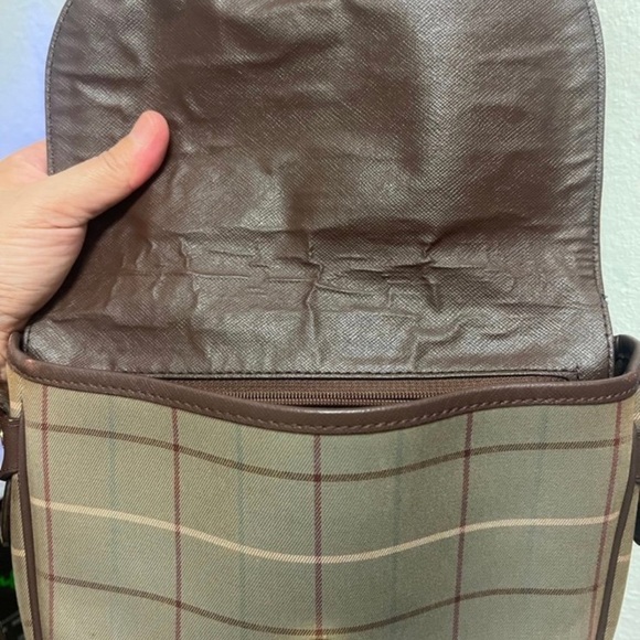 Burberrys bundle brown vintage crossbody bag w/key chain wallet β€οΈ - Picture 8 of 12